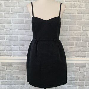 French Connection Sweetheart Black Bows Strappy Dress Staple LBD 8